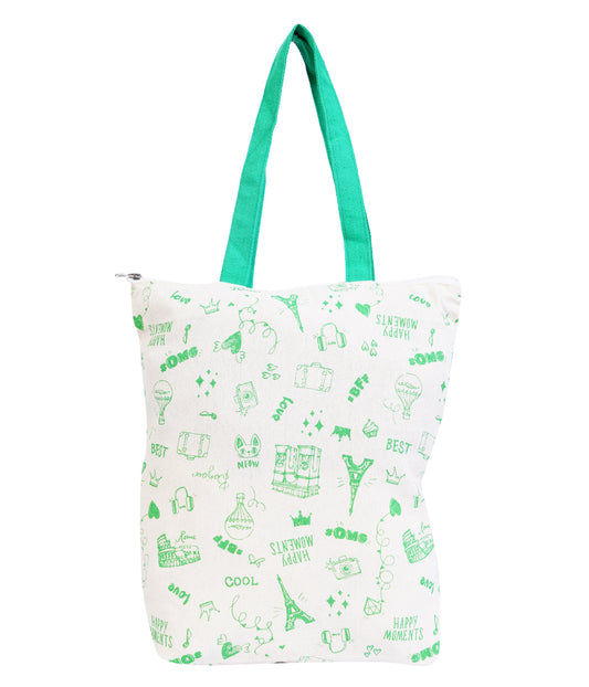 Eco Friendly Zipper Tote Bag's
