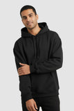 Men Regular Fit Hoodie Black