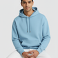 Men Regular Fit Hoodie Cool Blue
