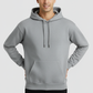 Men Regular Fit Hoodie Grey Melange