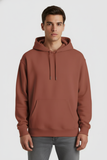 Men Regular Fit Hoodie Coral