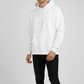 Men Regular Fit Hoodie White