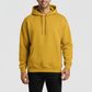 Men Regular Fit Hoodie Yellow
