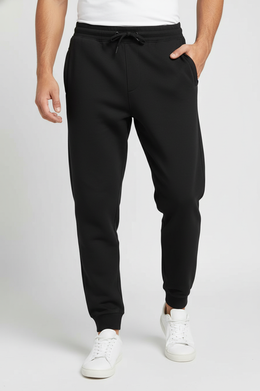 Men Regular Fit  Joggers Black