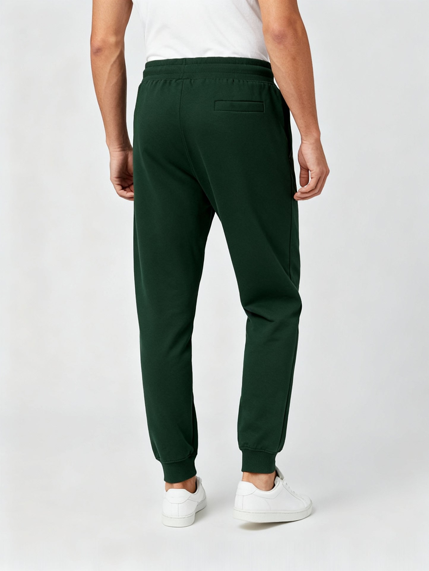 Men Regular Fit  Joggers Bottle Green