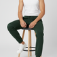 Men Regular Fit  Joggers Bottle Green