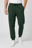Men Regular Fit  Joggers Bottle Green