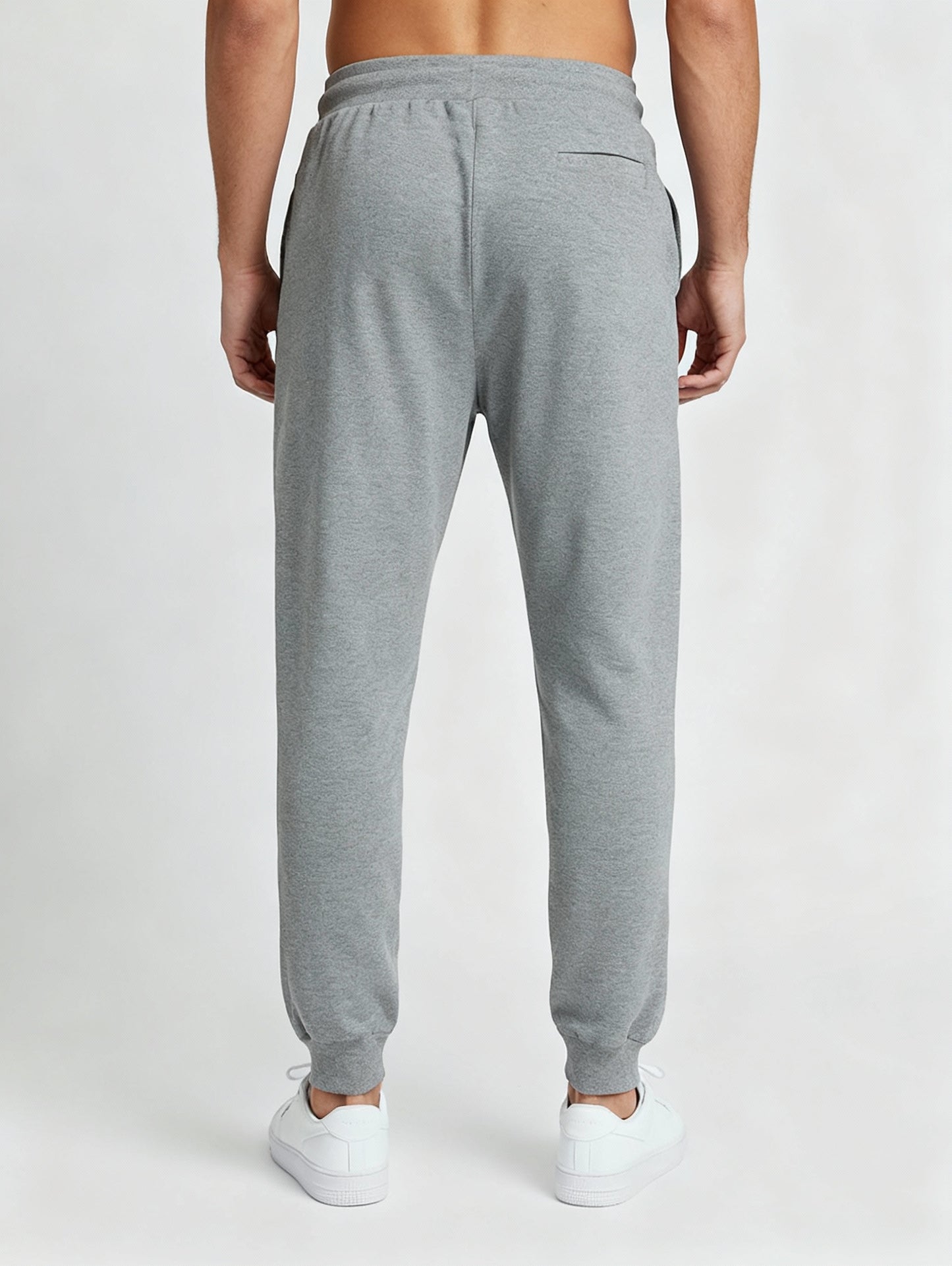 Men Regular Fit  Joggers Grey Melange