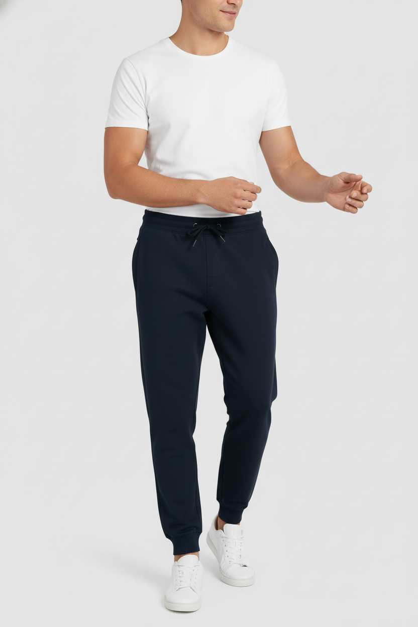 Men Regular Fit  Joggers  Navy