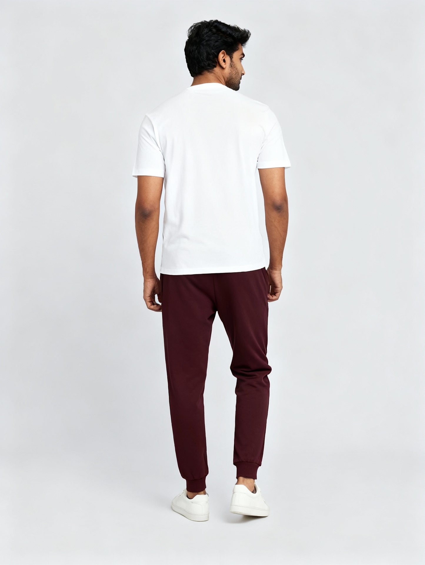 Men Regular Fit  Joggers  Maroon