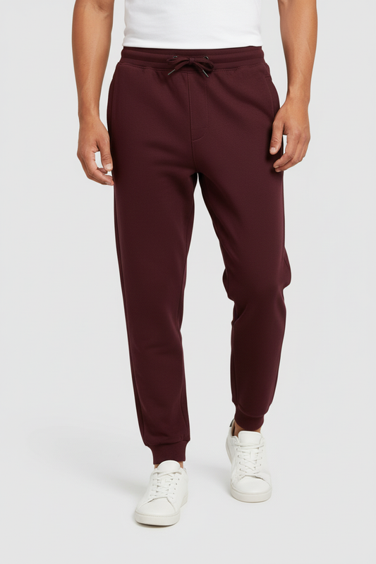 Men Regular Fit  Joggers  Maroon