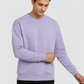 Men Regular Fit Sweatshirt Lavender