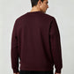 Men Regular Fit Sweatshirt Maroon