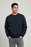 Men Regular Fit Sweatshirt Navy