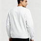 Men Regular Fit Sweatshirt White