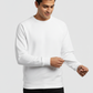 Men Regular Fit Sweatshirt White