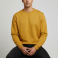 Men Regular Fit Sweatshirt Yellow