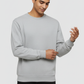 Men Regular Fit Sweatshirt Grey Melange