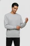 Men Regular Fit Sweatshirt Grey Melange