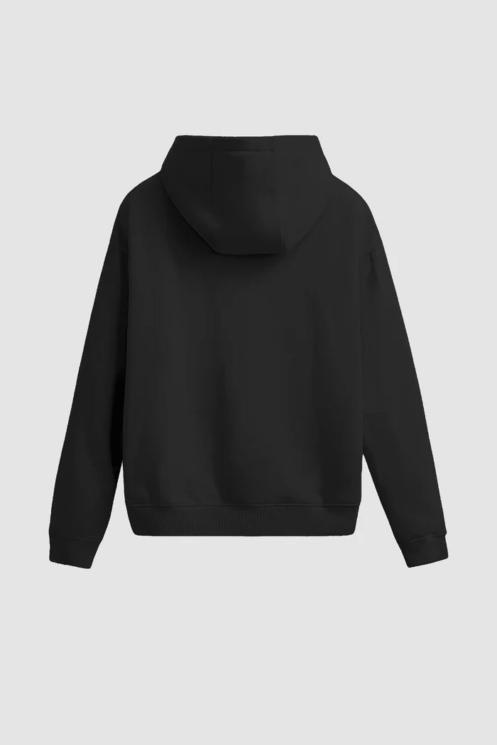 Men Regular Fit Hoodie Black