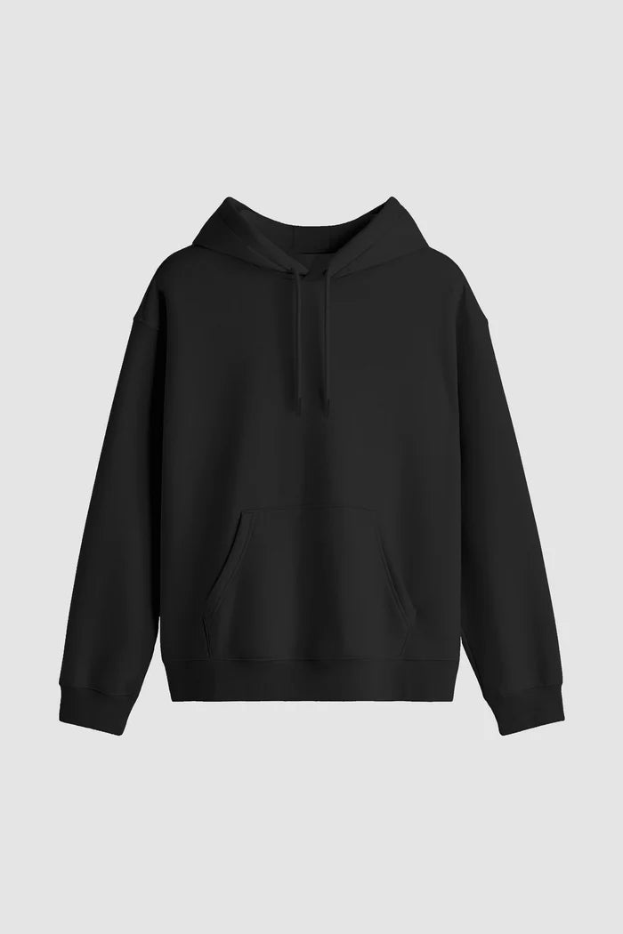 Men Regular Fit Hoodie Black
